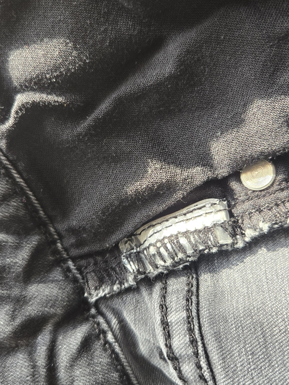 forever 21 | size 29 | black high rise skinny distressed denim - Picture 3 of 5